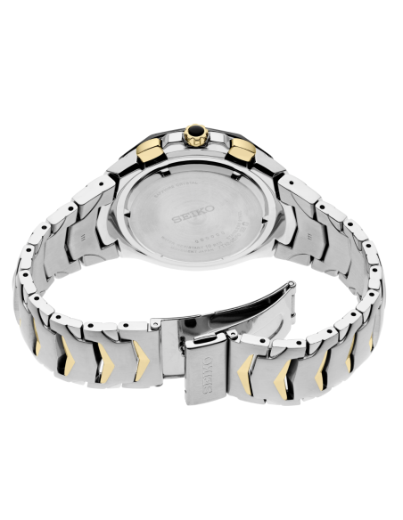reloj cronógrafo hombre Seiko Coutura SRWZ26 45.6mm cristal de zafiro 100m WR correa de acero